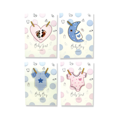 Ευχετήρια Κάρτα Baby με Φάκελο 18x13cm για Γέννηση & Baby Gifts