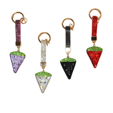 Watermelon Rhinestone Keychain with Strap