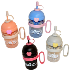 Plastic Water Bottle with Straw & Handle 780ml