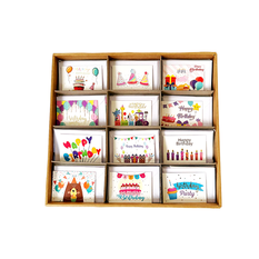 Mini Birthday Greeting Card with Envelope 9.6x6.7cm – Assorted Birthday Designs