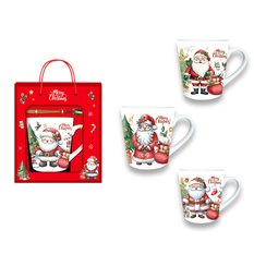Santa Claus Mug Gift Set 2pcs 8.5x9cm 