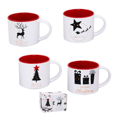 Christmas Ceramic Mug with Reindeer 10x9cm