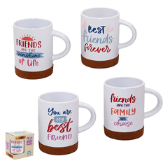 Friendship Ceramic Mug with Cork Base 8x11.5cm 