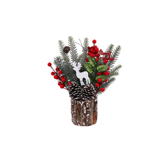 Christmas Arrangement with Reindeer 30cm
