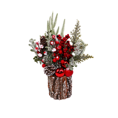 Christmas Arrangement with Baubles 30cm