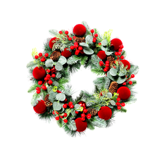 Christmas Wreath with Pinecones 40cm