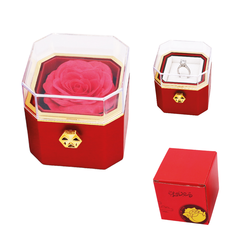 Rotating Gift Box with Scented Soap Rose