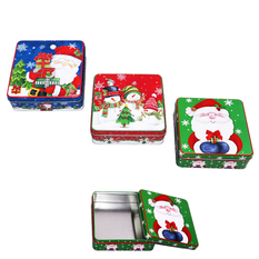 Metal Christmas Tin Box 17cm