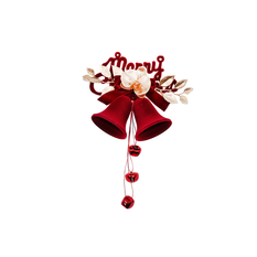 Velvet Bells with Flower 35 × 22cm