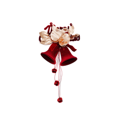 Velvet Bells with Gold Flower 22 × 18cm