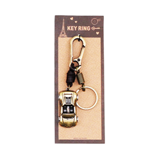Metal Classic Car Keyring in Antique Finish