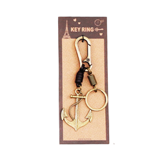Metal Anchor Keyring in Antique Finish