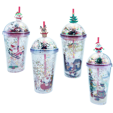 Christmas Snow Globe Tumbler 450ml