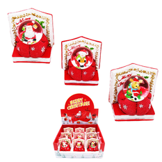 Christmas Snow Globe with Book Base 8×8cm