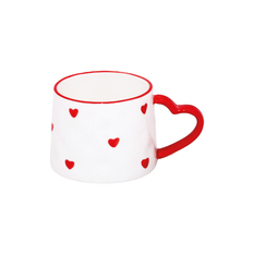 Ceramic Mug with Hearts 300ml 