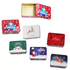 Rectangular Christmas Metal Tin 12×9cm 