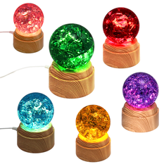 Rotating Illuminated Glass Ball 6–8cm