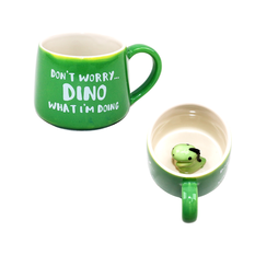 Dino Ceramic Mug with Hidden Dinosaur 9x8cm 