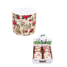 Vintage Floral Planter 12.5×11.5cm