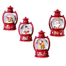 Red Christmas Lantern Snow Globe 23×10cm