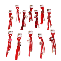 Christmas 2027 Good Luck Charm with Cords and Ribbons