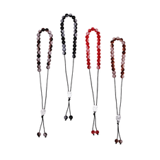 Worry Beads with Two-Tone Beads and Silver Shield