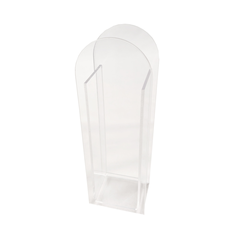 Curved-Top Plexiglass Vase 21×7.5×5.5cm