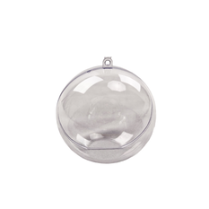 Clear Plexiglass Ball with Hanging Loop 10×10cm