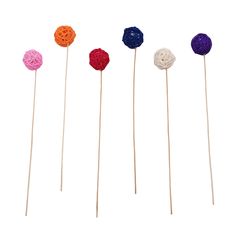 Woven Ball 5cm on 25cm Stick