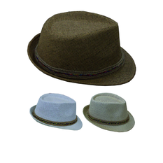 Unisex hat with decorative band, 3 colors
