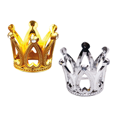 Mini Crown with Hearts & Bead Detail 3.2×3.5cm