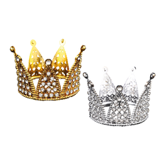 Mini Crown with Rich Rhinestone Detail 7.5×5.5cm