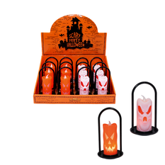 Light-Up Halloween Candle 12×7cm – 2 Designs