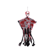 Hanging Skeleton with Red Fabric 90 × 55 cm