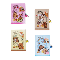 A5 Capybara Lockable Notebook 50 Pages