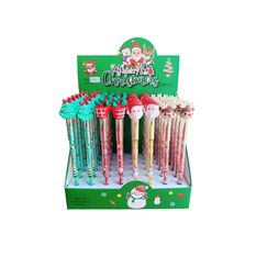 Christmas Pencil with Festive Character Topper