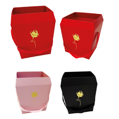 Set of 2 Tapered Boxes with Ribbon Handle