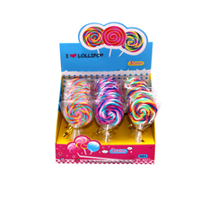 Colourful Lollipop Eraser with Swirl Design