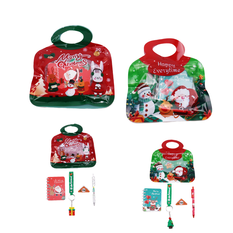 Christmas Stationery Set in Handled Pouch