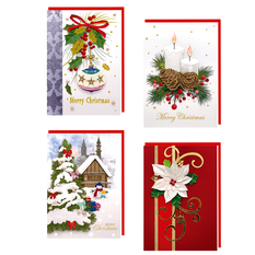 Elegant Christmas Greeting Card 18×13cm