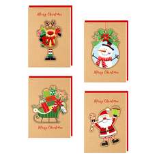 Kraft Christmas Greeting Card 18×13cm