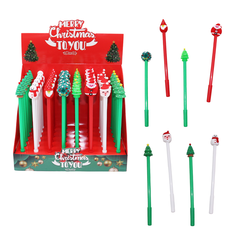 Christmas Pen with Festive Character Topper