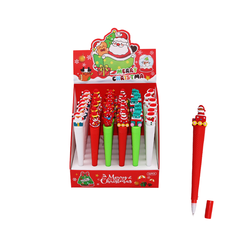 Christmas Pen with Colorful Character Toppers