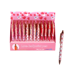1.0mm Ballpoint Pen with Heart Designs