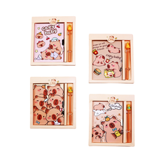 A5 Capybara Lockable Notebook & Pen Set 50 Pages