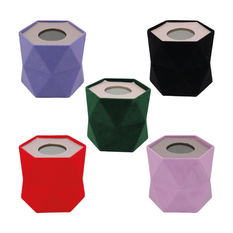Velvet Geometric Flower Box – 5 Colours