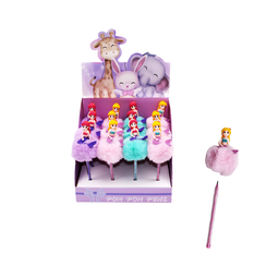 Mermaid Pom Pom Pencil with Character Topper