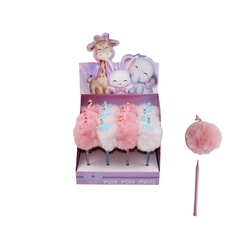 Flamingo Pom Pom Pencil with Character Topper