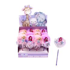Princess Pom Pom Pencil with Character Topper