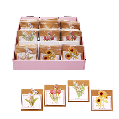 Floral Greeting Card 10×9.5 cm
